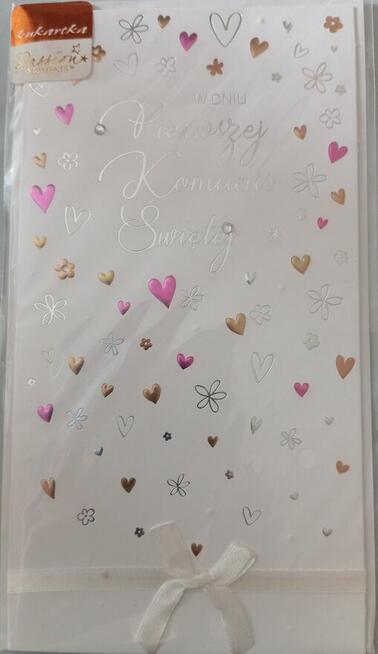 Pamiątka Pierwszej Komunii Świętej nowa zafoliowana z kopert