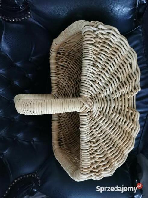 Kosz z uchwytem z wikliny Rattan wiklina