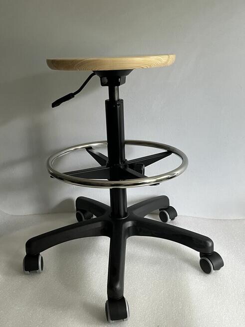 Stołek obrotowy z kołem laborato warszta Wysoki