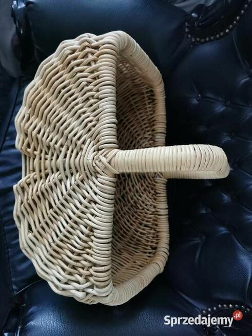 Kosz z uchwytem z wikliny Rattan wiklina
