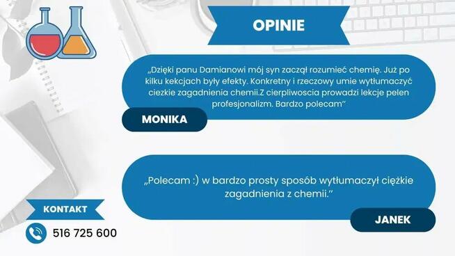 Korepetycje z chemii