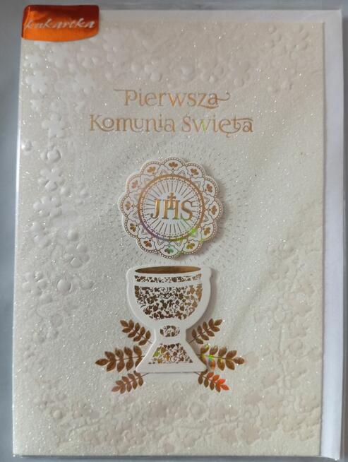 Pamiątka Pierwszej Komunii Świętej nowa zafoliowana z kopert