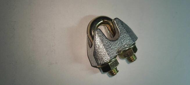 Zacisk Linowy 10mm wzmocniony EN 13411-5 kabłąkowy tyrolki t