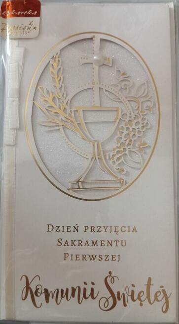 Pamiątka Pierwszej Komunii Świętej nowa zafoliowana z kopert
