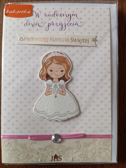 Pamiątka Pierwszej Komunii Świętej nowa zafoliowana z kopert