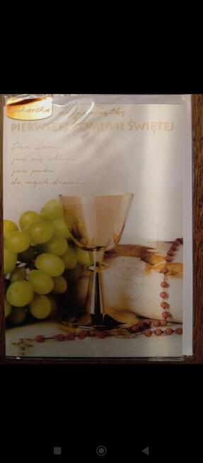 Pamiątka Pierwszej Komunii Świętej nowa zafoliowana z kopert