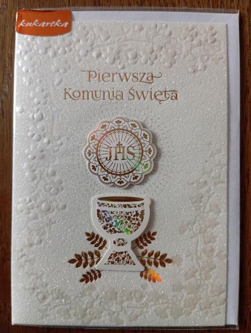 Pamiątka Pierwszej Komunii Świętej nowa zafoliowana z kopert