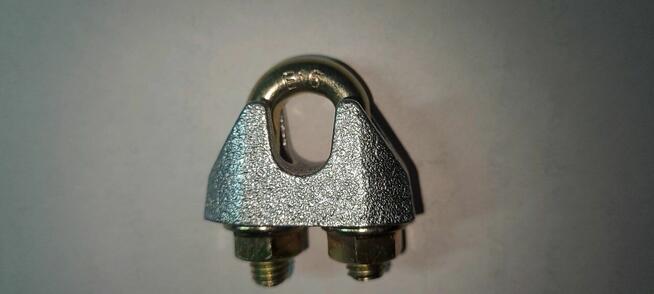 Zacisk Linowy 10mm wzmocniony EN 13411-5 kabłąkowy tyrolki t