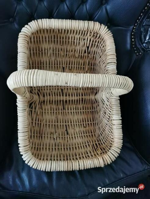 Kosz z uchwytem z wikliny Rattan wiklina