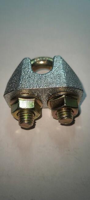 Zacisk Linowy 10mm wzmocniony EN 13411-5 kabłąkowy tyrolki t