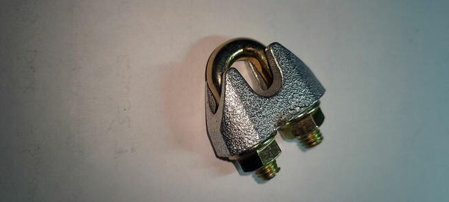 Zacisk Linowy 10mm wzmocniony EN 13411-5 kabłąkowy tyrolki t