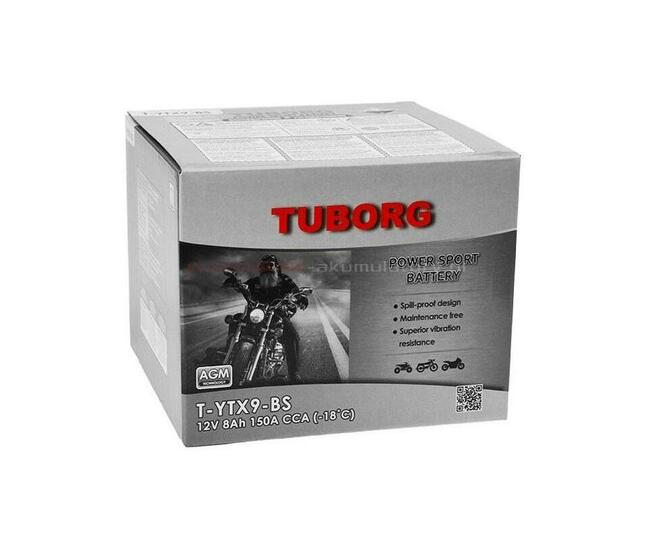 Akumulator Tuborg YTX9-BS 8.4Ah 150A AGM
