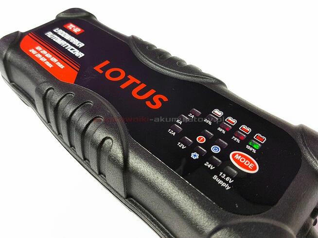 Mocny prostownik automatyczny 12V 24V 12A ,TC-12 Lotus