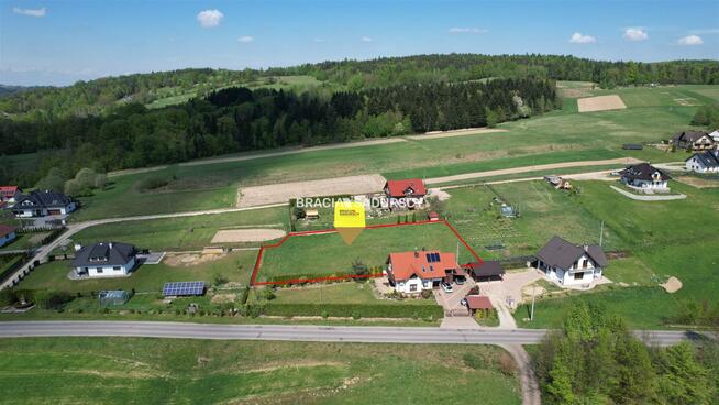 Działka budowlana Łęki gm. Myślenice