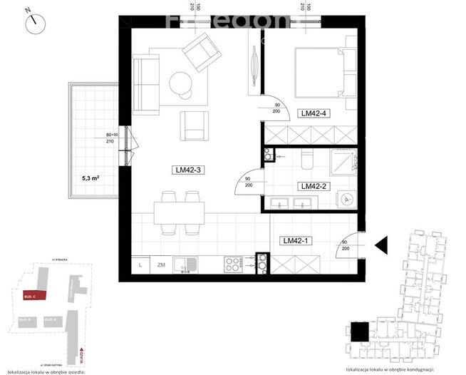 Nowe mieszkanie z balkonem w dobrej cenie.