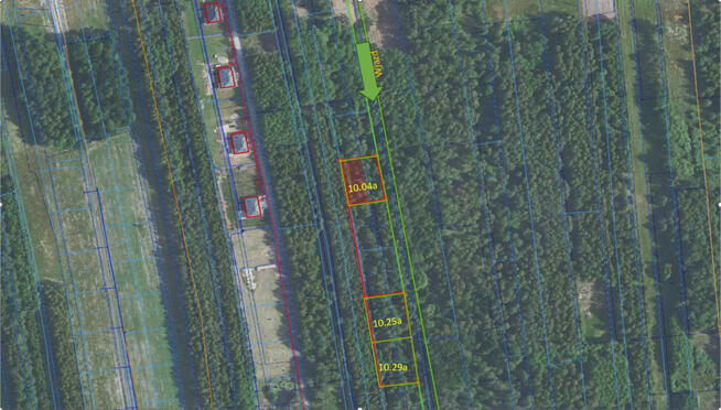 Działki 10a pod zabudowę pod lasem- Widełka