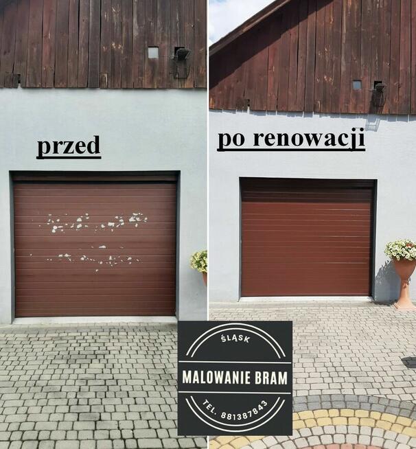 BRAMA garażowa segmentowa MALOWANIE naprawa RENOWACJA