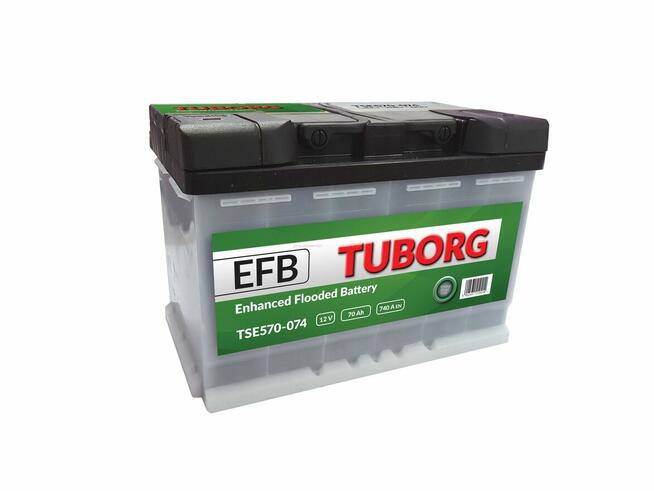 Akumulator Tuborg EFB 12V 70Ah 740A START-STOP