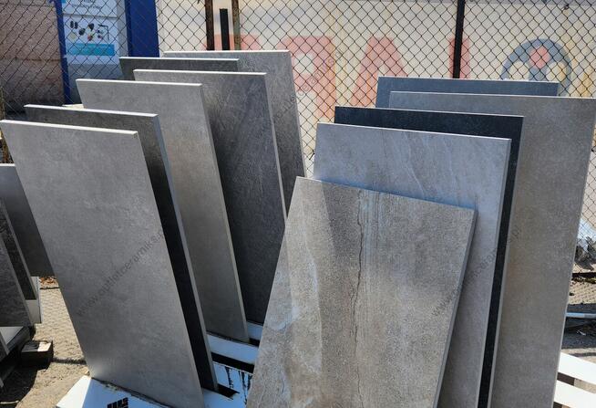 Płyty tarasowe mrozoodporne 120x60 gres 2cm City wave white