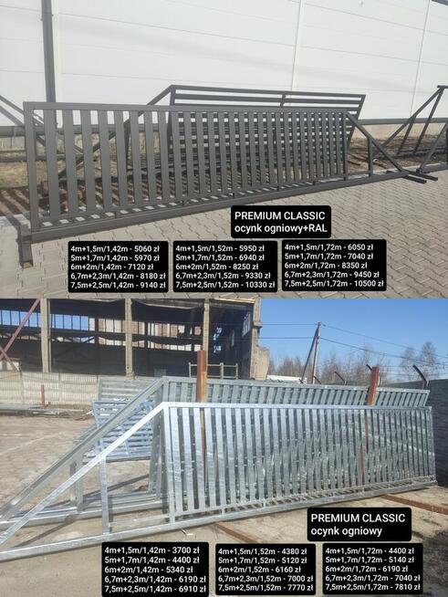 Brama przesuwna 4m wypełnienie panel aluminiowy, inne modele