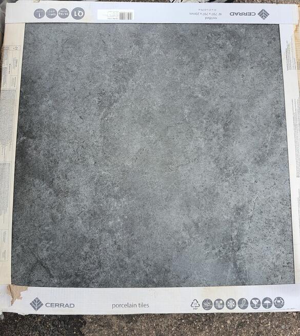 Ceramiczne płyty tarasowe antracytowe 2cm 80x80 gat.1 Tacoma