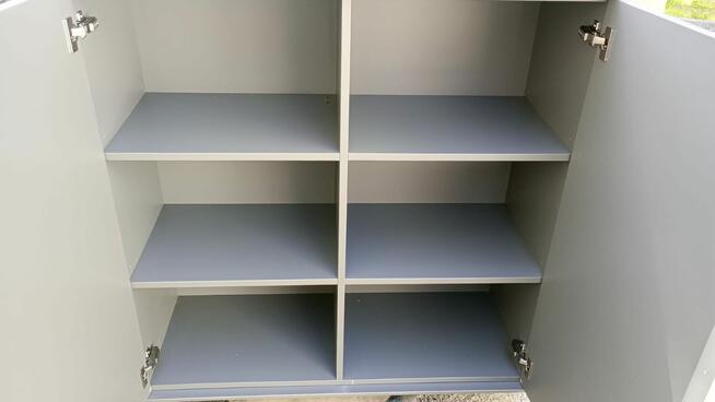 Komoda szafa szara 125x114cm komody szafy szafki biurowe