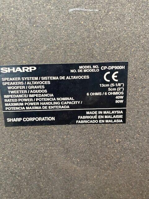 Wieża Sharp CP-DC9 plus 5 głosników