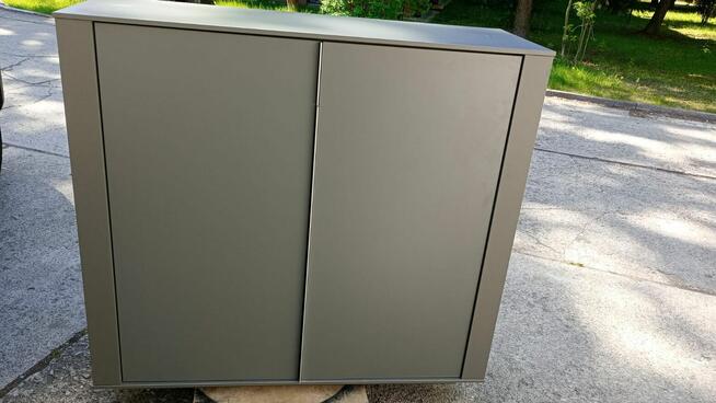 Komoda szafa szara 125x114cm komody szafy szafki biurowe