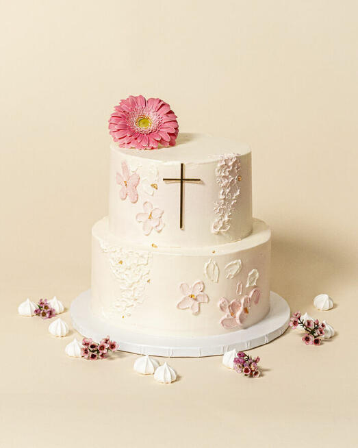 Komunia, tort ,podziękowanie dla gości...