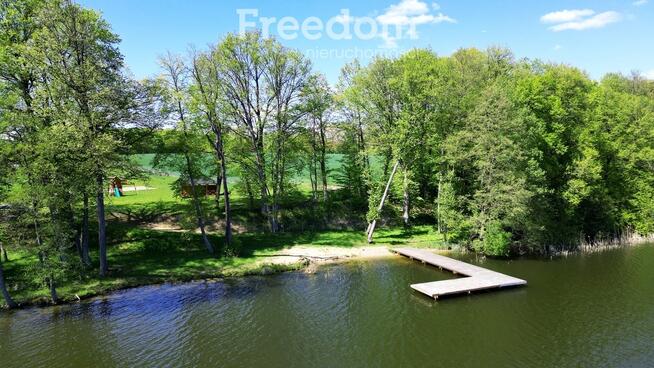 Działka z dostępem do jeziora z warunkami zabudowy