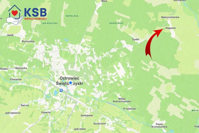 Działka budowlana - Magonie - 1100m2
