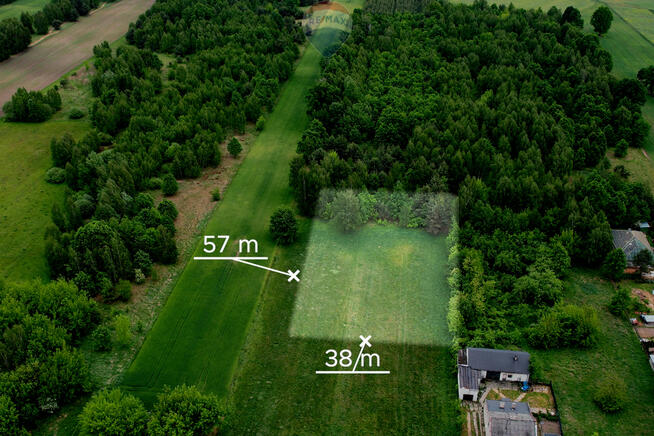 DZIAŁKA BUDOWLANA W NOWYCH MOSTKACH 2182 m2.