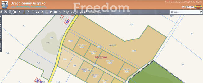 Działki budowlane Mazury – Pieczonki k. Giżycka