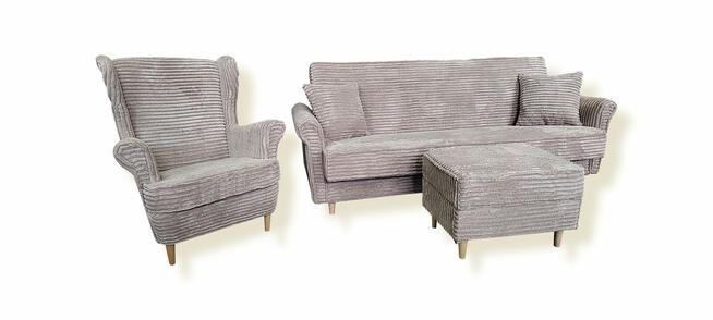 Kanapa rozkładana sztruks wersalka pojemnik funkcja spania