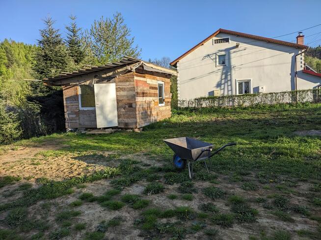 Działka budowlana z garażem i altaną