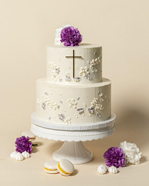 Komunia, tort ,podziękowanie dla gości...