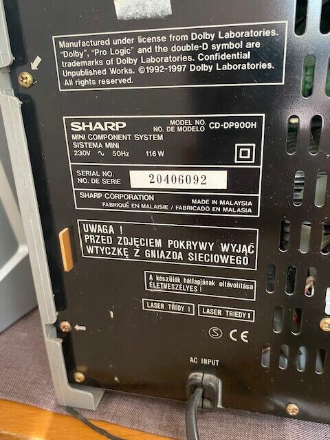 Wieża Sharp CP-DC9 plus 5 głosników