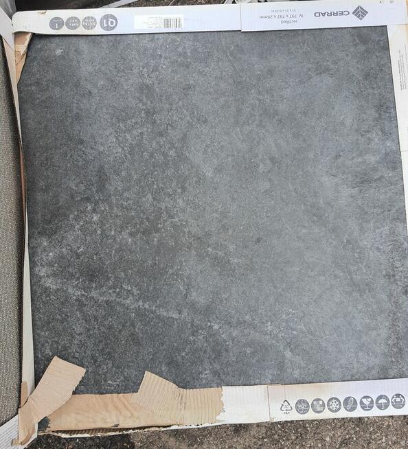 Ceramiczne płyty tarasowe antracytowe 2cm 80x80 gat.1 Tacoma