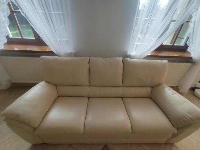 Zestaw kanap skóra naturalna, stan idealny