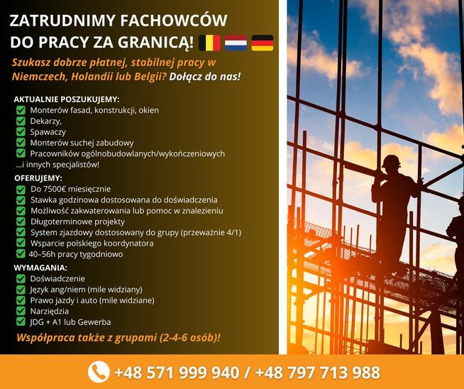 „Ekipa budowlana poszukiwana – praca i kasa czekają!”