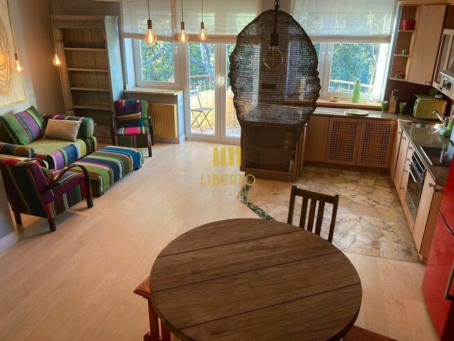 Dwupoziomowy apartament, Saska Kępa