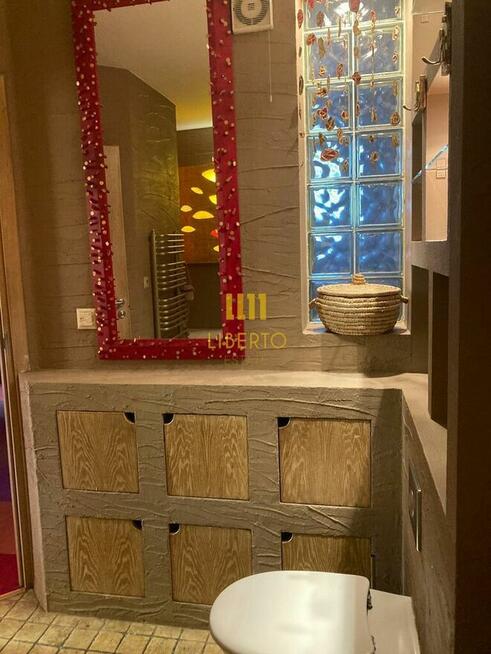 Dwupoziomowy apartament, Saska Kępa