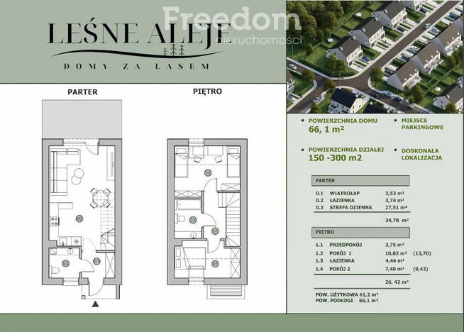 Osiedle Leśne Aleje dom 44 m2 Zgorzelec