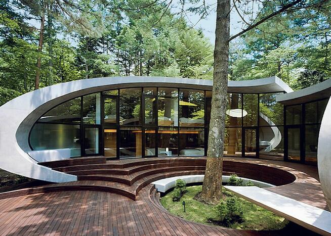 Budowa Domy ogrody WK1 w lesie nad jeziorami wolnostojace