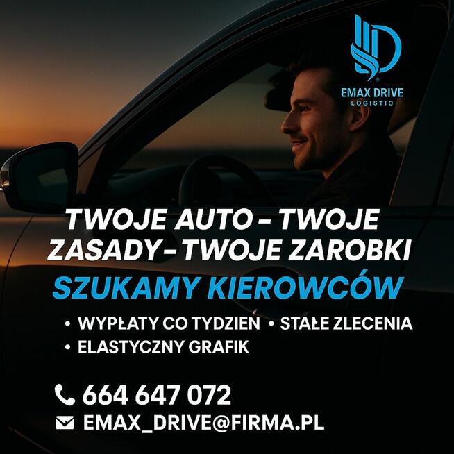 EMAX DRIVE – Szukamy Kierowców z Własnym Samochodem!