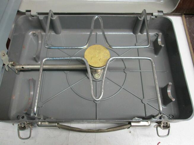 Przenośna kuchenka gazowa turystyczna + 2 butle - ZSRR