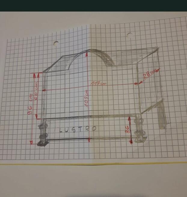 tylowy kredens / witryna drewniana vintage | antyk