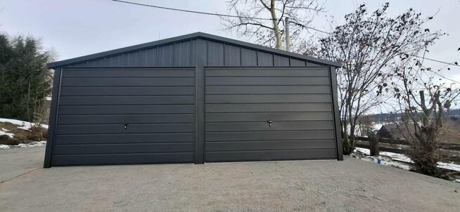 Garaż blaszany drewnopodobny 6x6 6x3 4x4