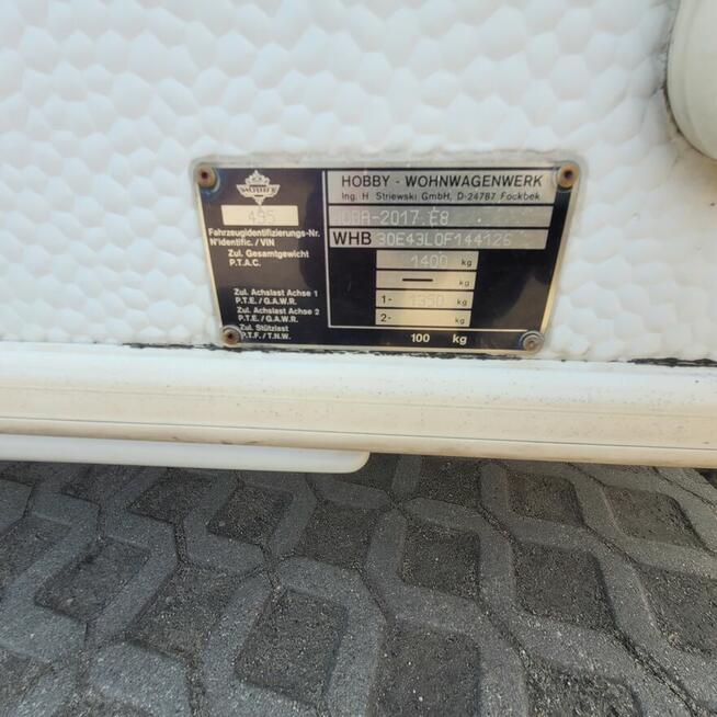 Przyczepa Hobby 495 ufe rok 2001