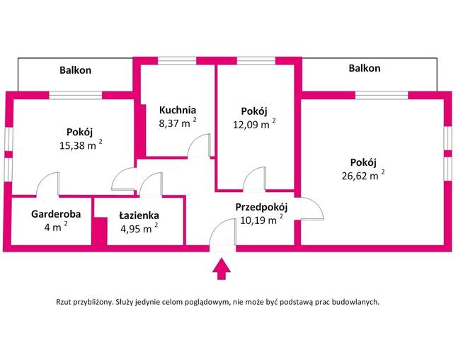 81,6 m² | 2 balkony | garaż | al. Jana Pawła II